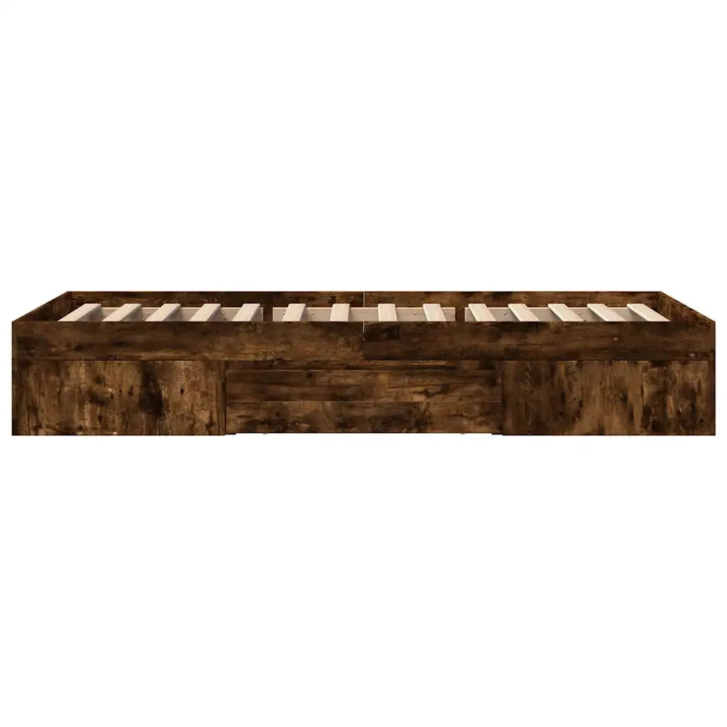 Giroletto senza Materasso Rovere Fumo 90x190 cm in Truciolato 3295524