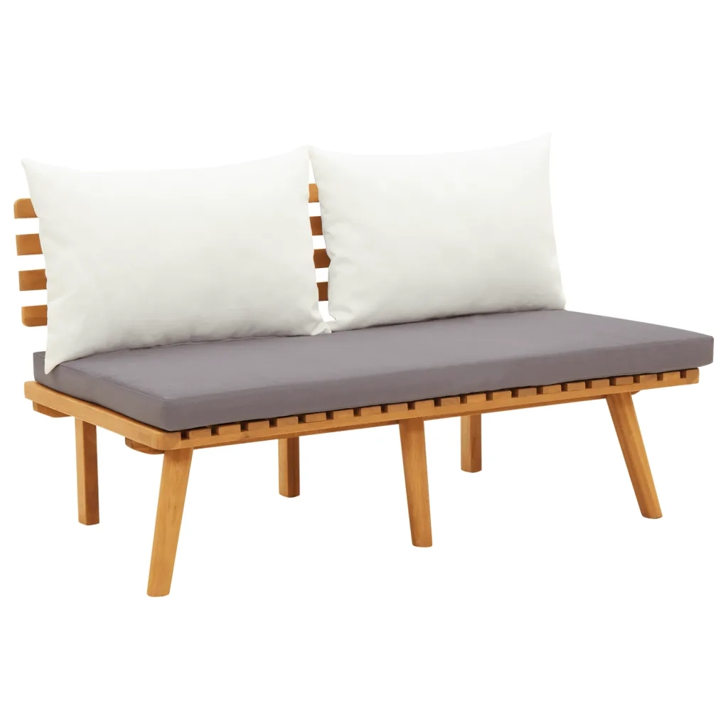Set Divani da Giardino 9 pz con Cuscini in Massello di Acacia 3087018