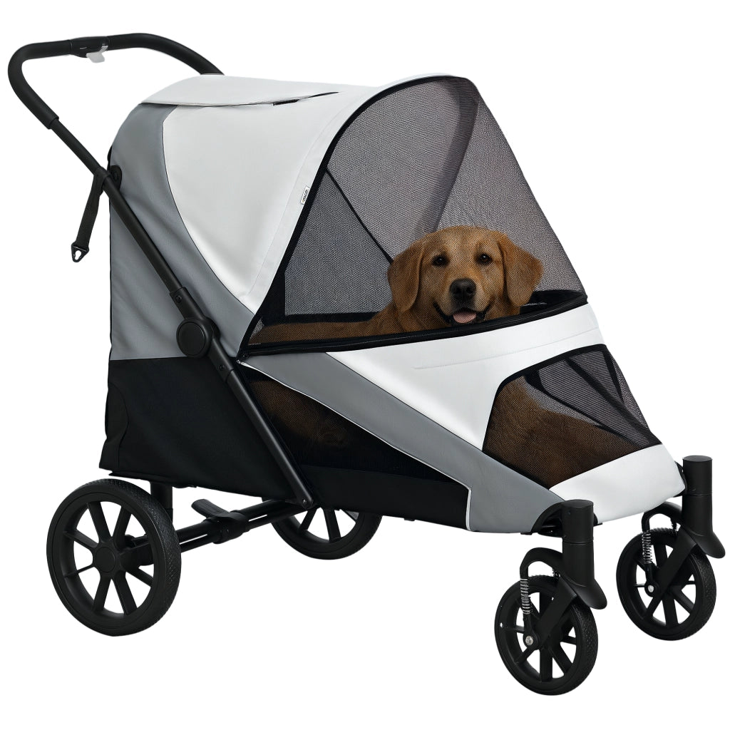 Carrello per Cani Pieghevole ¨C Zephmum ¨C Grigio