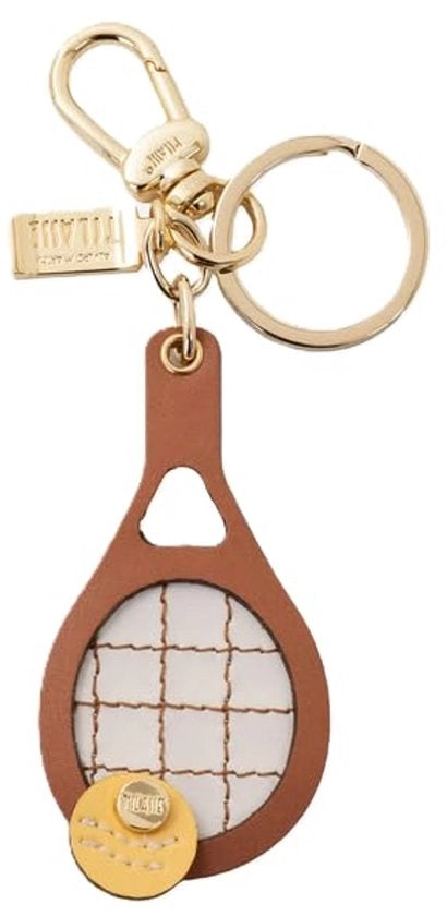Sostegno chiavi racket - Elegante e funzionale - Colore marrone - Materiale pelle