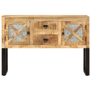 Credenza 110x30x74 cm in Legno di Mango Grezzo 328275