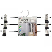 Trade Shop - Set 3 Grucce Pantaloni In Metallo Armadio Clip Antiscivolo Gonne Shorts Top 31cm -