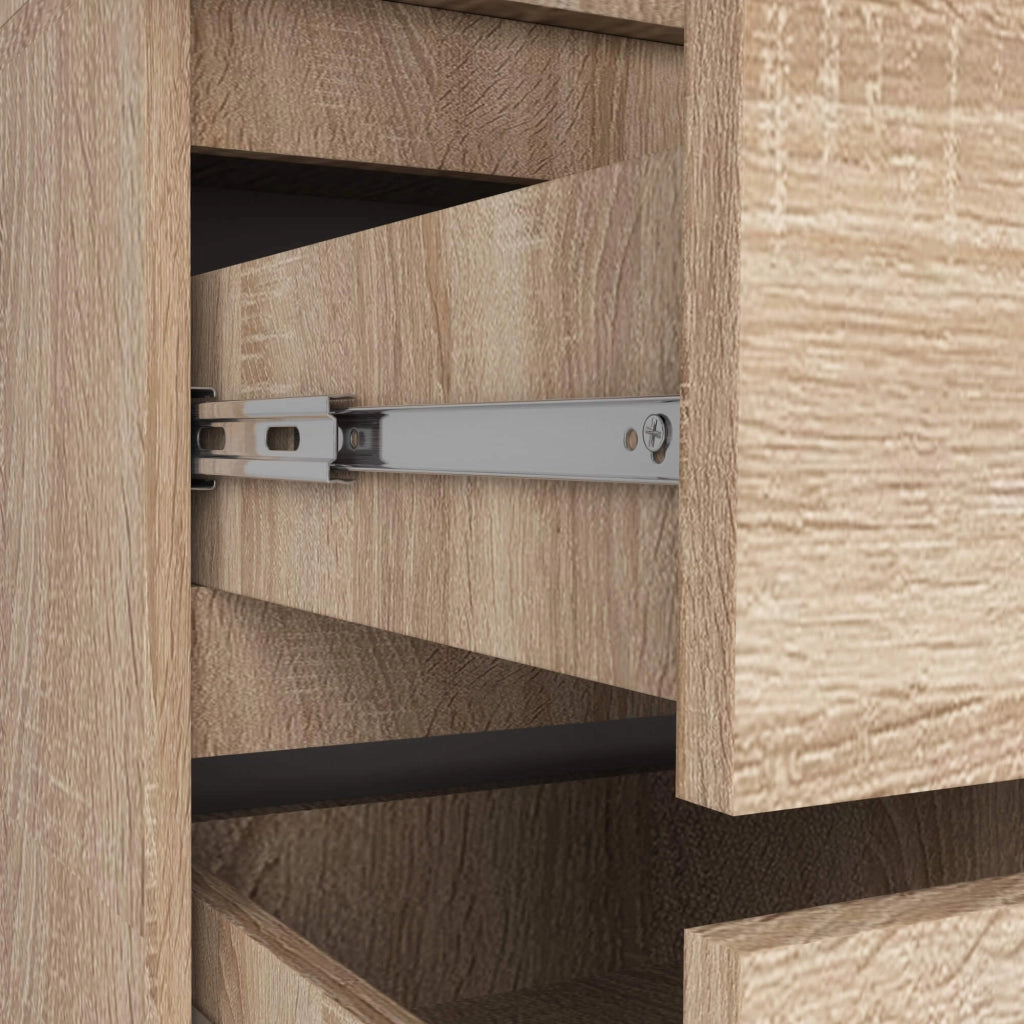 Armadio AKORD S90 con sopralzo Sonoma Quercia 90 cm 2 ante 2 cassetti 90x51x234 cm
