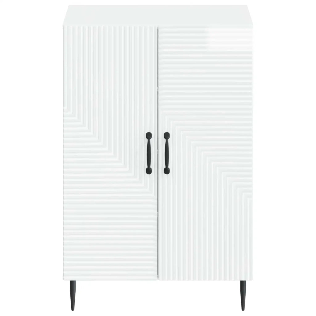 Mobile per scarpe HAARLEM 59,5 x 39,5 x 89,5 cm Bianco Lucido 896869