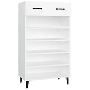Scarpiera | Mobile per scarpe Bianca 60x35x105 cm in Legno Multistrato