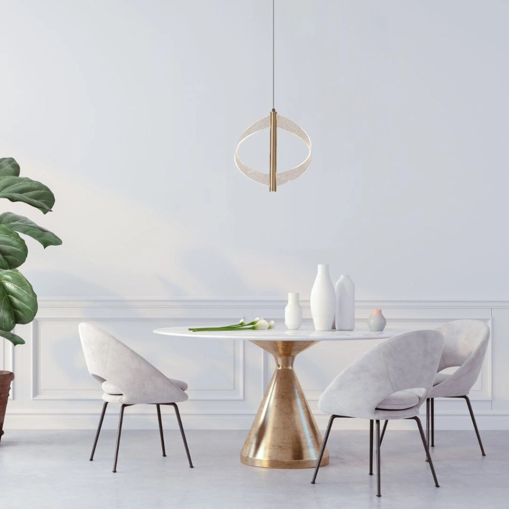 Lampada sospesa LED 8W Olyssia oro acrilico Rabalux