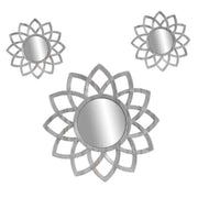 Trade Shop - Set 3 Specchi Parete Decorativi Anticati Libera Installazione Gira 20-35cm 836909 -