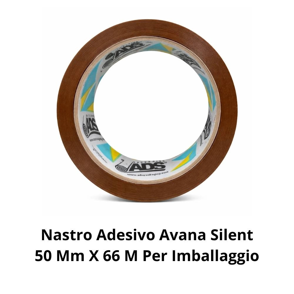 Nastro adesivo avana silenzioso 50 mm x 66 m per imballaggio professionale *** numero pezzi 36, confezione 1