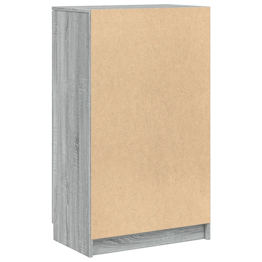 Scarpiera Grigio Sonoma 59x35x100 cm in Legno Multistrato cod mxl 44435