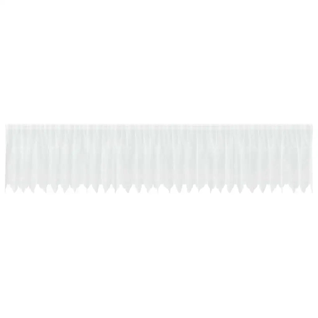 vidaXL Tende con tende Floreale Bianco 750 x 100 cm Poliestere