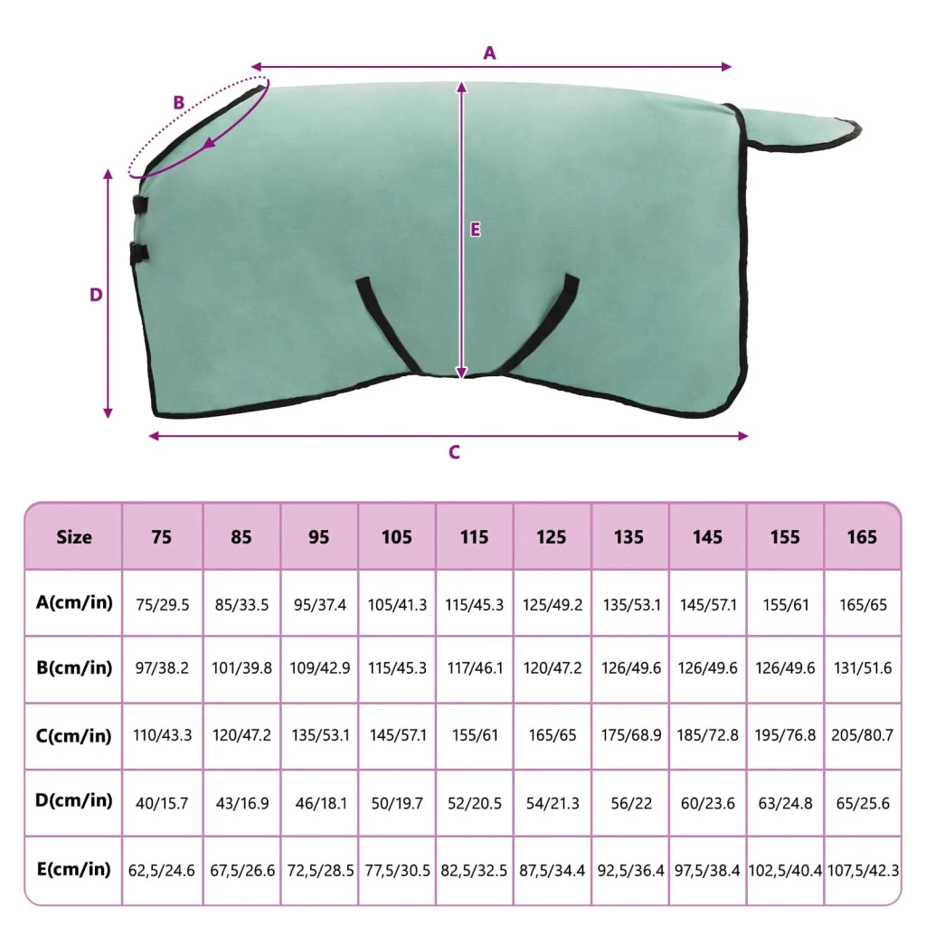 Coperta per Cavalli Verde speciale 115 cm Poliestere CFW2851625