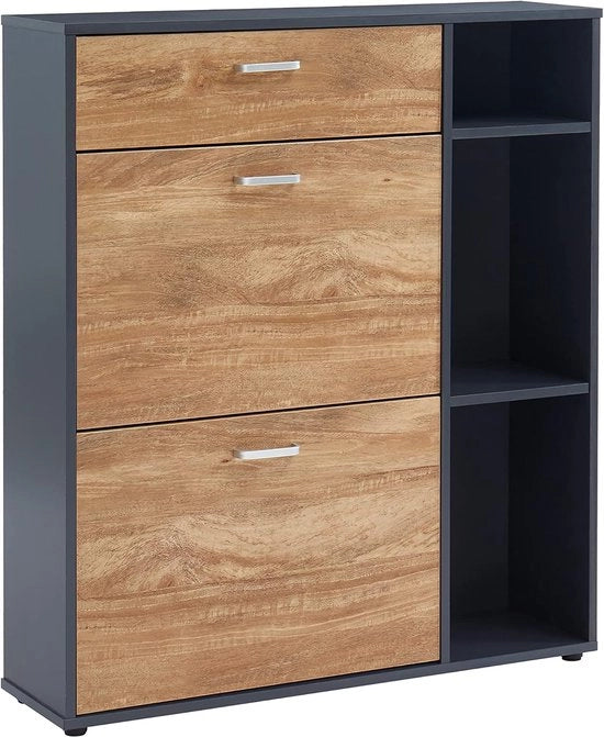 Cassettone in legno - largo 90 cm - antracite