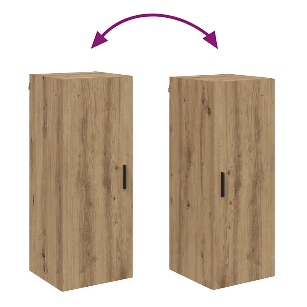 Pensile | Mobile a Parete Rovere artigianale 34,5 x 34 x 90 cm Legno multistrato