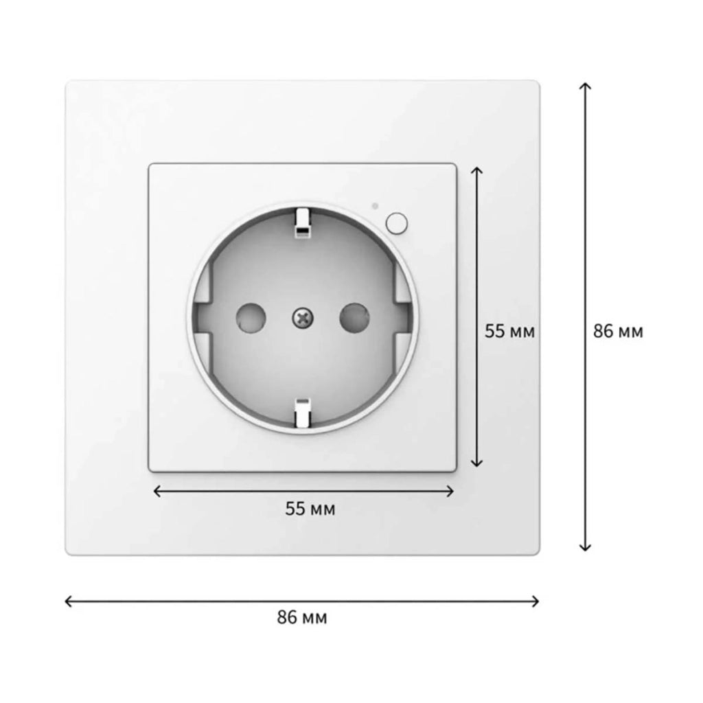 H2 EU Presa a muro connessa compatibile con Zigbee 3.0 Bianco Aqara