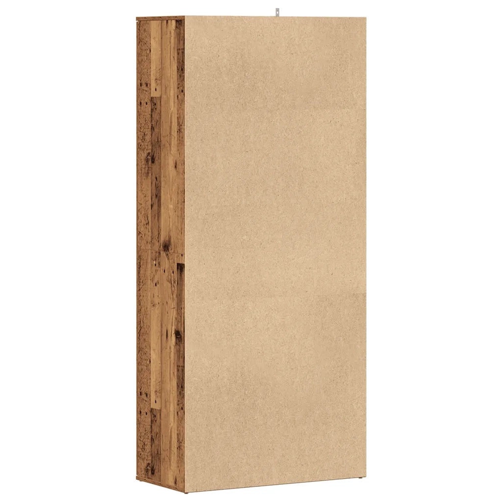 Scarpiera Legno Antico 80x39x178 cm in Truciolato 856044