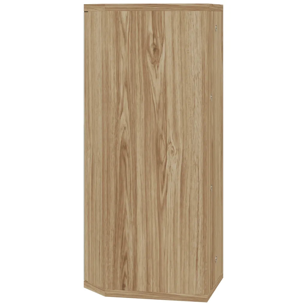 Armadietto Angolare con Specchio da Bagno | Armadio da bagno Rovere 30x24x60 cm
