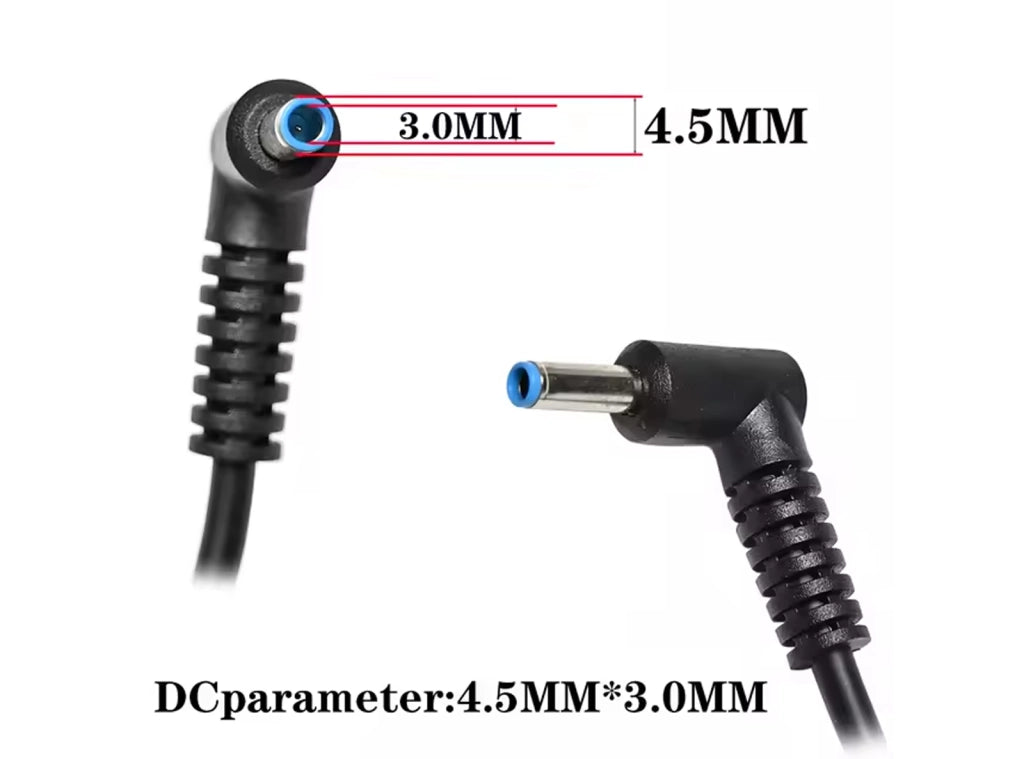 Caricabatterie Compatibile con Noteook o WorkStation HP 150W 19,5V 7,7A Spinotto Blu 4.5x3.0mm ZM-150W con Cavo di Alimentazione