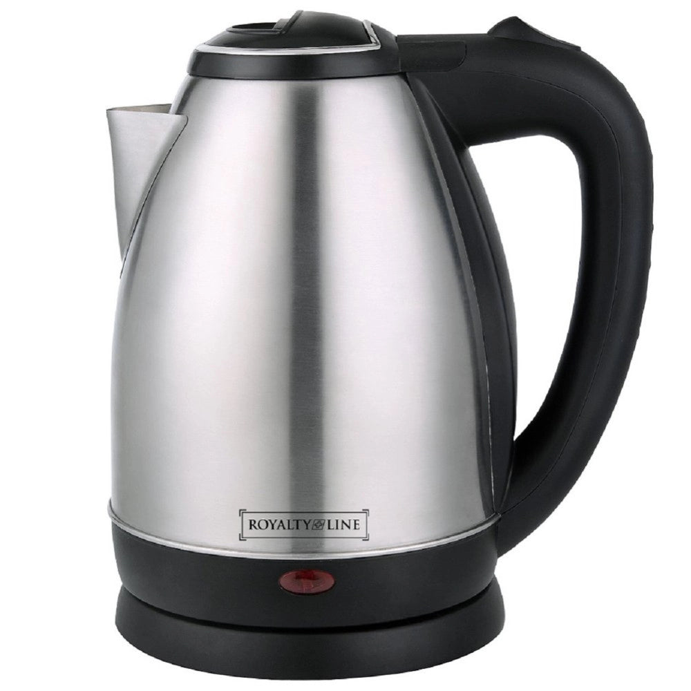 Trade Shop - Bollitore Elettrico In Acciaio Inox 1,8lt 2200w Acqua Calda Bollilatte Silver -