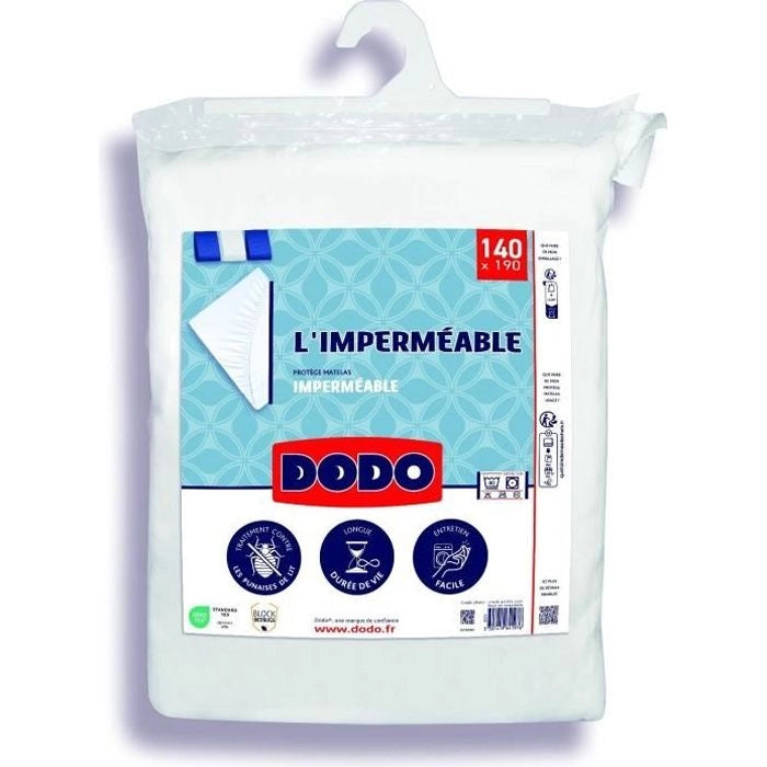 Protettore del materasso impermeabile - 140x190 cm - cotone/poliestere - anti -bedbugs