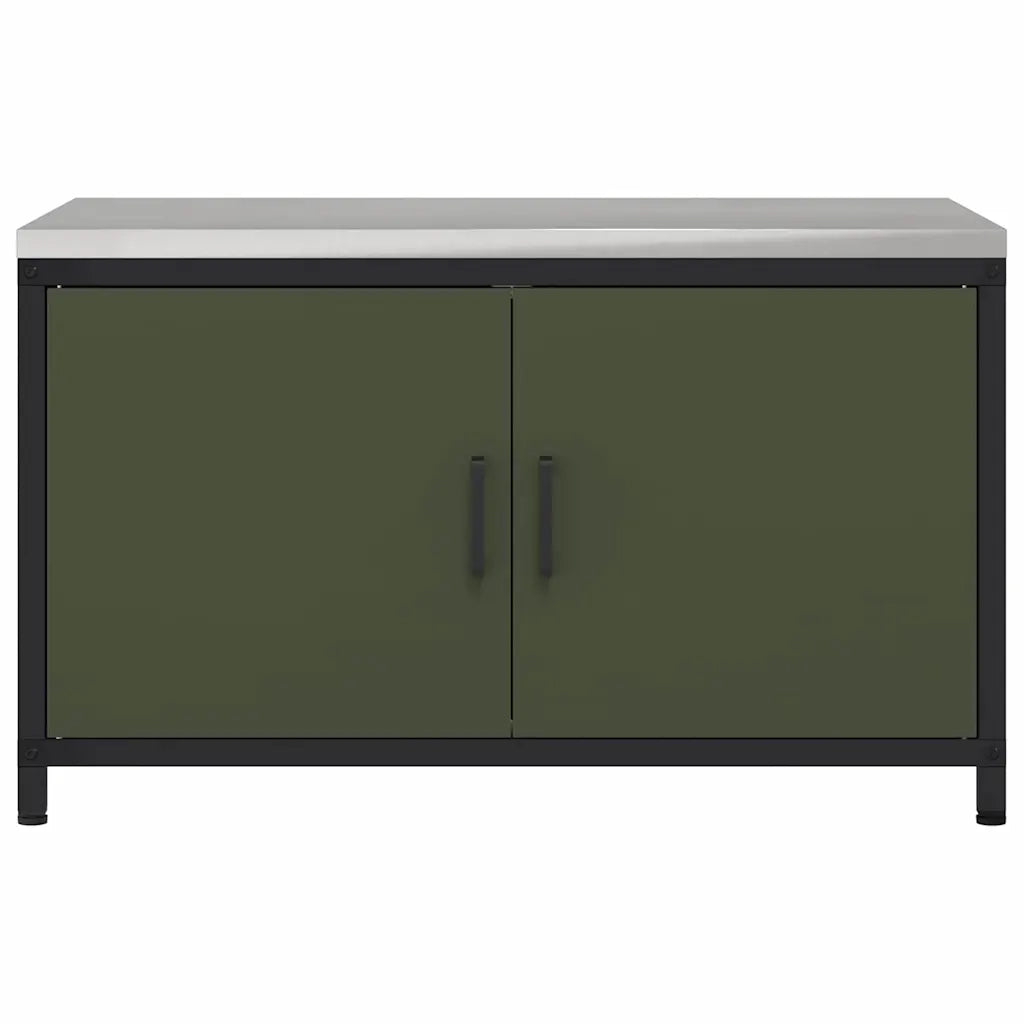 Stoccaggio in cucina Verde oliva 90 x 50 x 53 cm Acciaio 874999