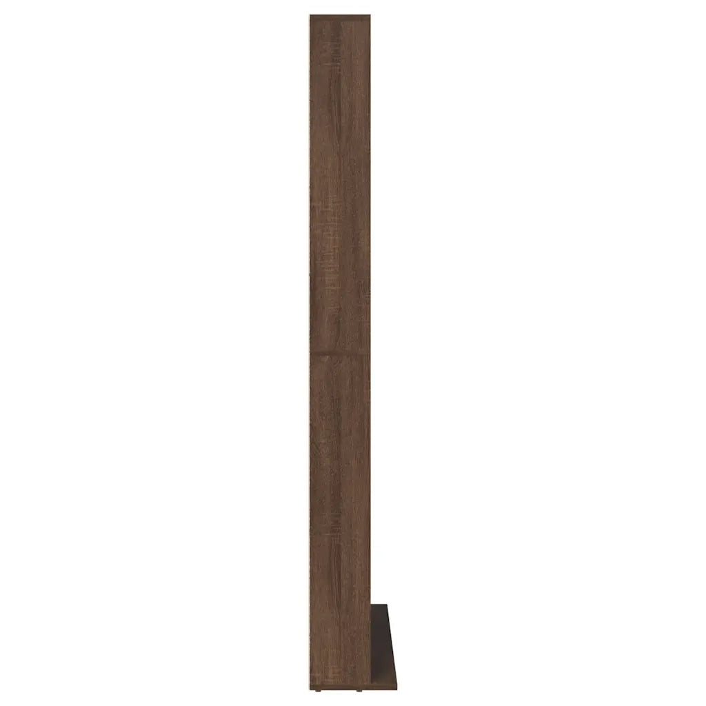 Mobile Porta CD Rovere Marrone 102x23x177,5cm Legno Multistrato 815092