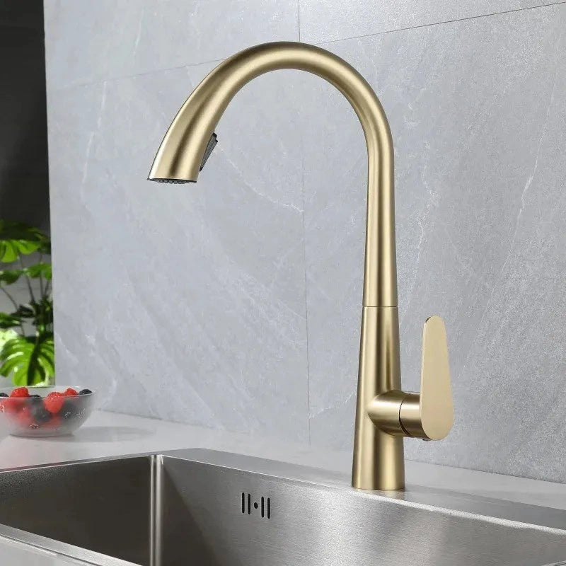 Rubinetto Da Cucina Rea Ross Brush Gold