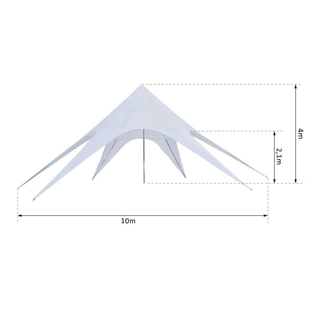 Tenda da Giardino XXL Impermeabile ¨C zephmum ¨C Blu Chiaro 10x10x4 m