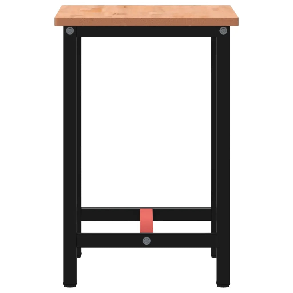 Banco da Lavoro 80x55x81,5 cm Legno Massello Faggio e Metallo 3188903