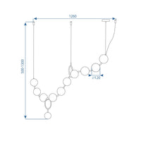 Lampada Da Soffitto Led APP1444-10CP Gold
