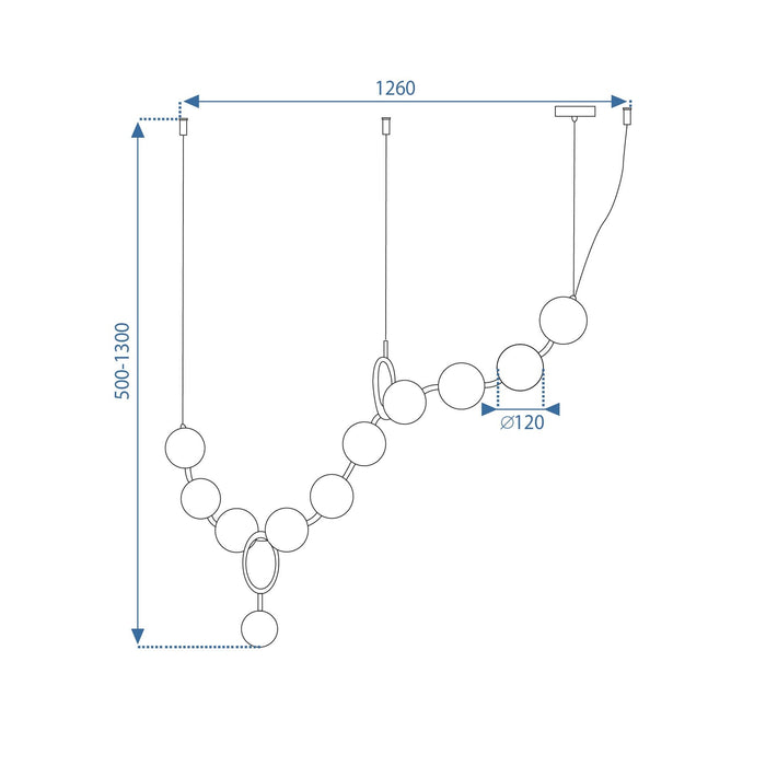 Lampada Da Soffitto Led APP1444-10CP Gold
