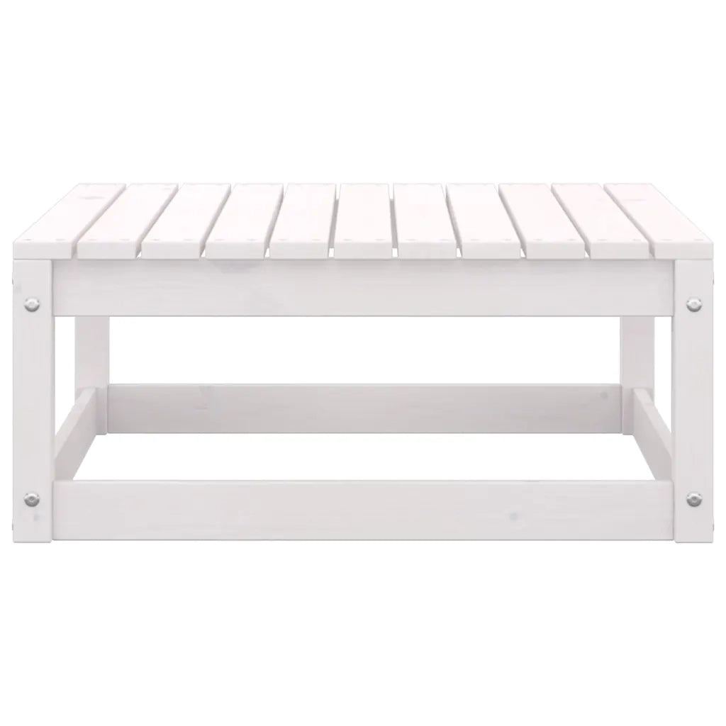 Salotto da Giardino-Set Divani da Giardino3 pz Cuscini Legno Massello Pino Bianco