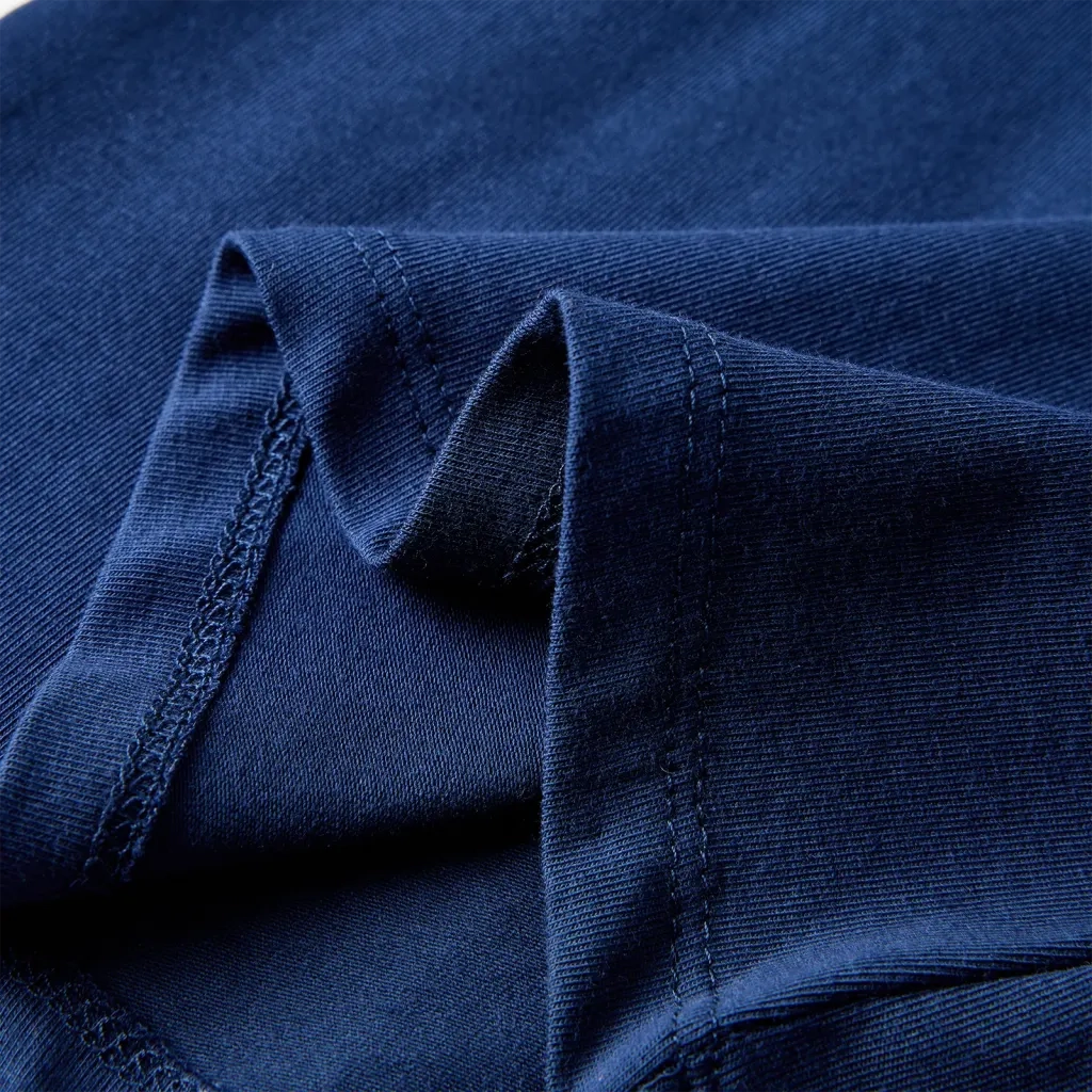 Maglietta per Bambini Maniche Lunghe Blu Marino 116