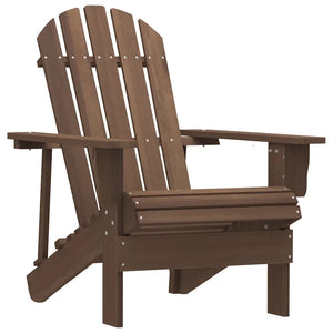 Sedia Adirondack con Tavolo Abete Massello Marrone cod mxl 41832