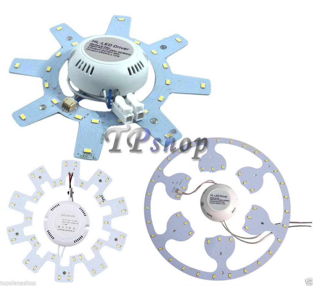 KIT CONVERSIONE PANNELLO LED PLAFONIERA NEON 12W 18W 20W 22W T9 LED SMD 18 WATT