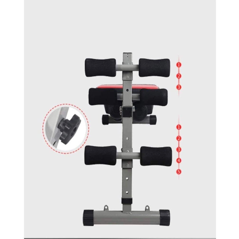 Trade Shop - Panca Per Addominali Sollevamento Pesi Regolabile Sit Up Bench Esercizio Fisico -
