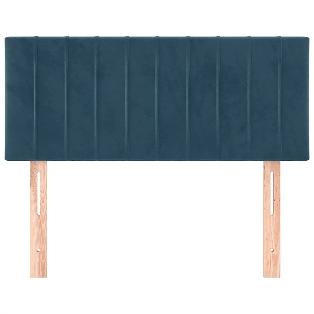 Testiera-Testata-Testiera Decorativa Blu scuro 90x5x78/88 cm in Tessuto 669289