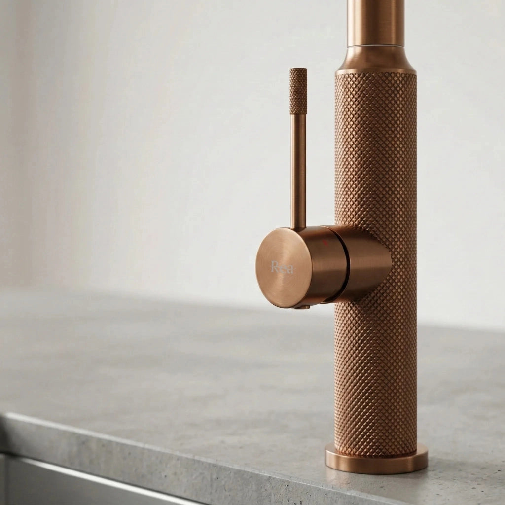Rubinetto Da Cucina Rea Master Brush Copper