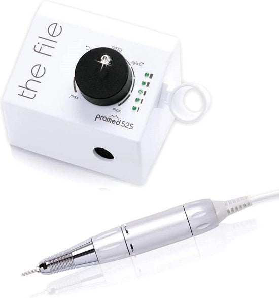 Verricciatore elettrico file 525 per manicure e pedicure, eeltverwijdering, 25.000 tpm, con confezione di 1.
