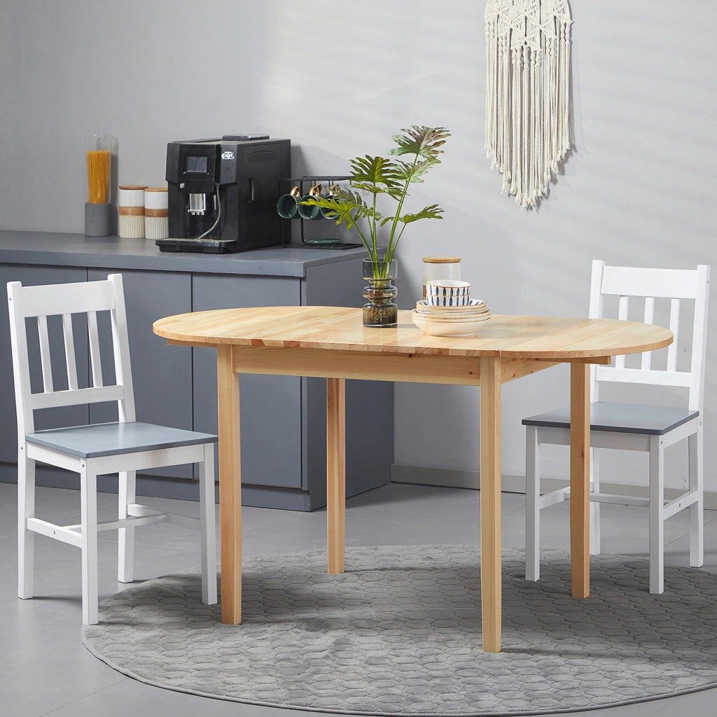 Tavolo da pranzo allungabile pieghevole ¨C zephmum ¨C legno 140x70x75 cm
