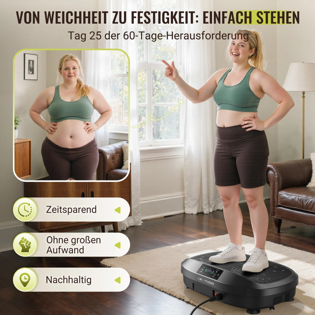 Pedana Vibrante 120 Velocit¨¤ ¨C Xylo ¨C 150kg Capacit¨¤ Allenamento Corpo