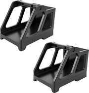 Set di 2 contenitori per etichette nere - etichettatrice termica per rulli e etichette continue - 2 in 1 etichettatrice desktop per stampante termica universale