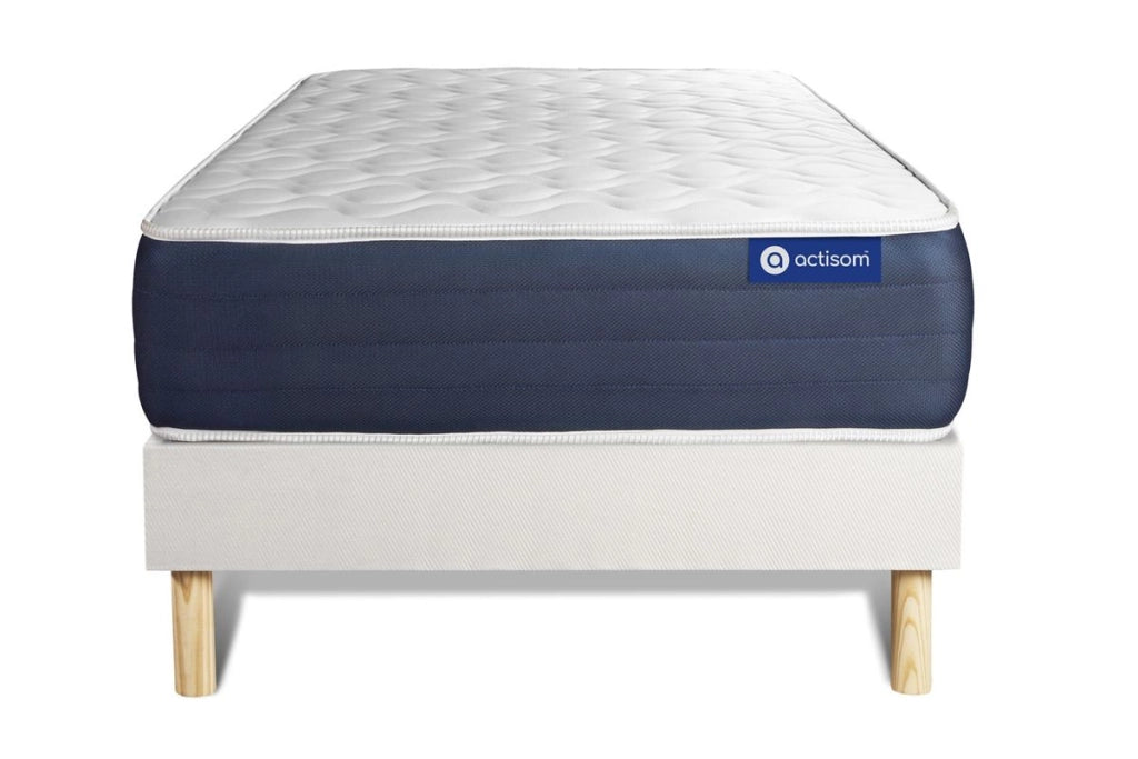 Kit rete e materasso matrimoniale Actilatex sleep 80x190cm - Spessore : 22cm - Lattice e memory foam - Bilanciato -