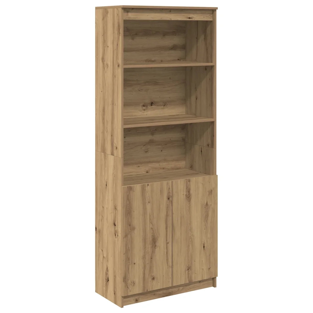 Credenza Rovere Artigianale 70x35x180 cm in Legno Multistrato