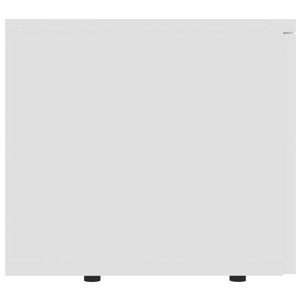 Mobile TV multimediale mensola TV credenza TV sala da pranzo soggiorno camera da letto 80 x 34 x 30 cm legno ingegnerizzato bianco 02_0026251