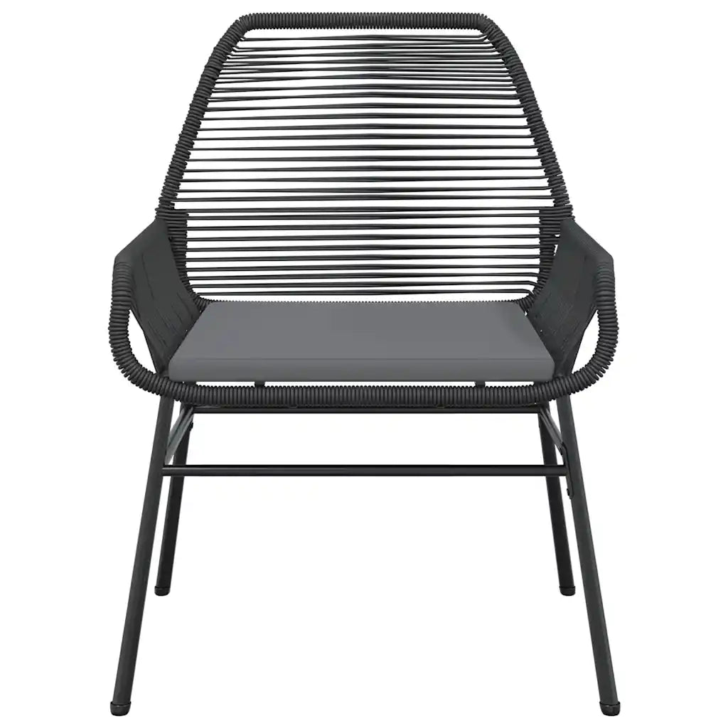 Set da Pranzo da Giardino 9 pz con Cuscini Polyrattan Vetro