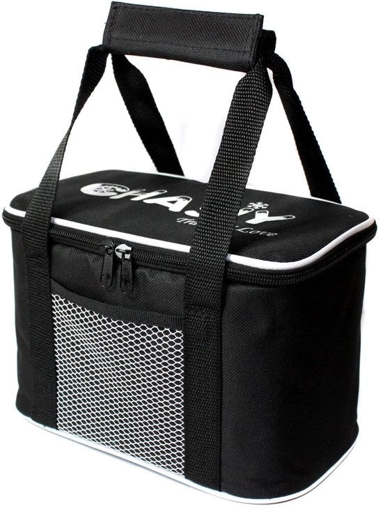 Mini portasigarette invernale 6L, sacchetto picnic impermeabile, borsa termica per pranzo, sacchetto portapacchi opzionabile, borsa per lavoro, scuola, picnic, viaggio (nero)