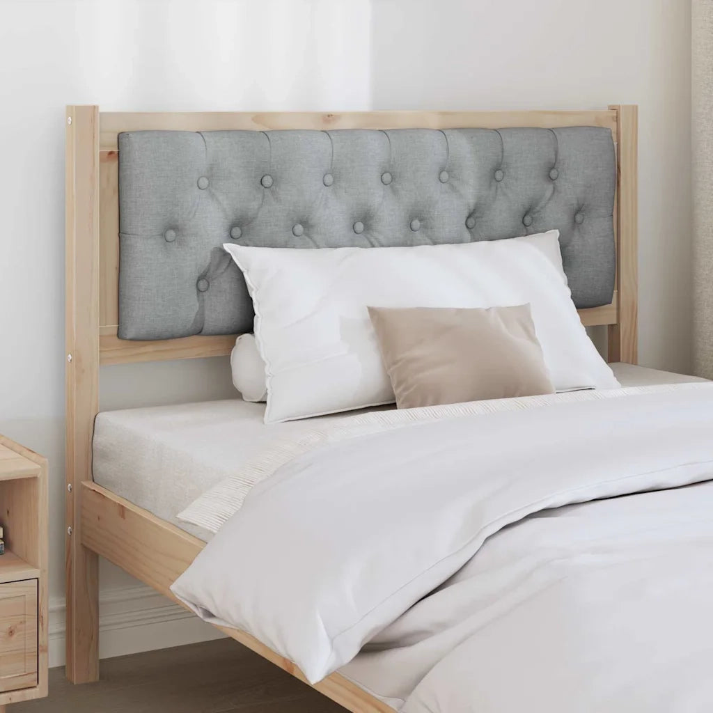 Testiera | Testata Marrone e grigio chiaro 100 cm Legno di pino massello