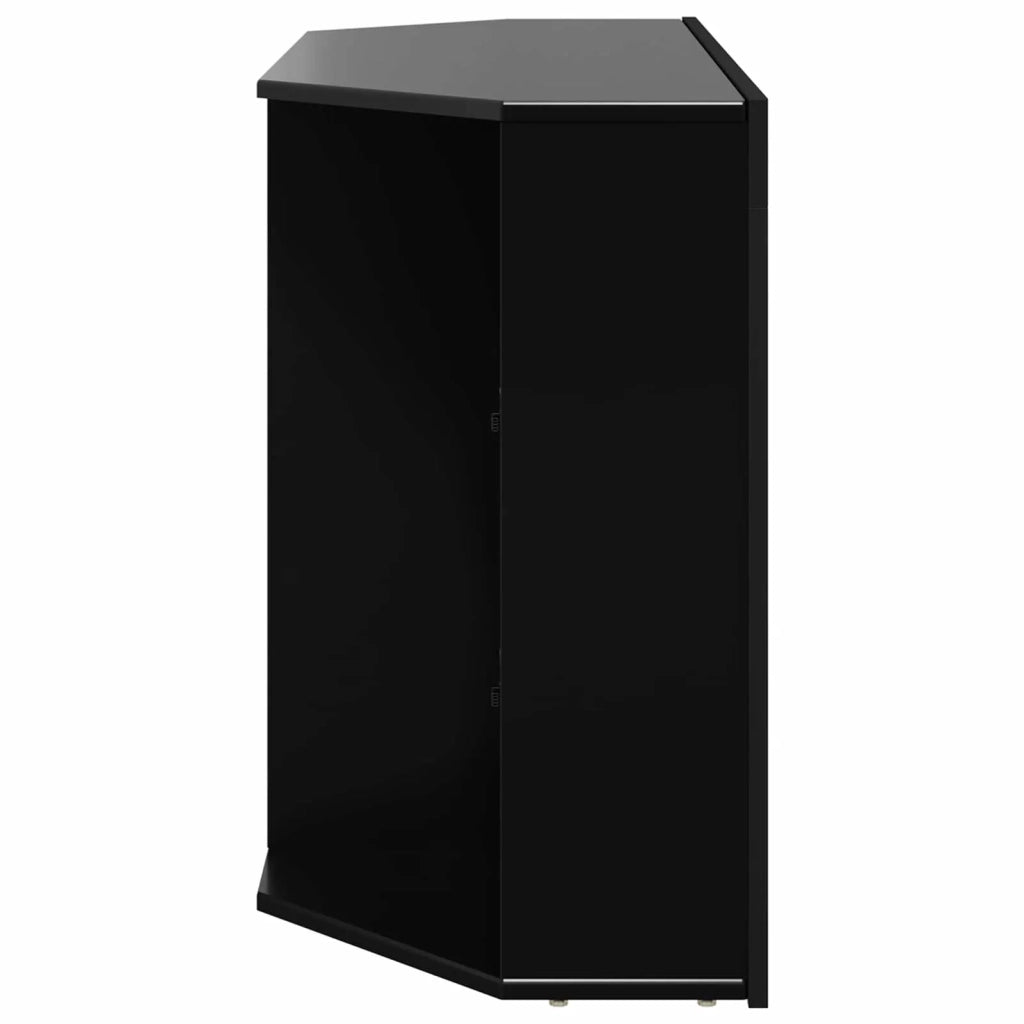 Mobile TV LED Angolare 100x40x68cm Nero Legno ingegnerizzato 889786