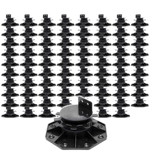 Set 80 supporti per pavimenti galleggianti, Altezza regolabile 33-64mm Max 2700 kg, Piedini Decking