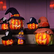 Decorazione LED per Halloween - Lampioni di Zucca - Lanternine di Jack O'Lantana - Decorazioni da Tavolo Indoor Outdoor - Proprietà Decorative di Zucca
